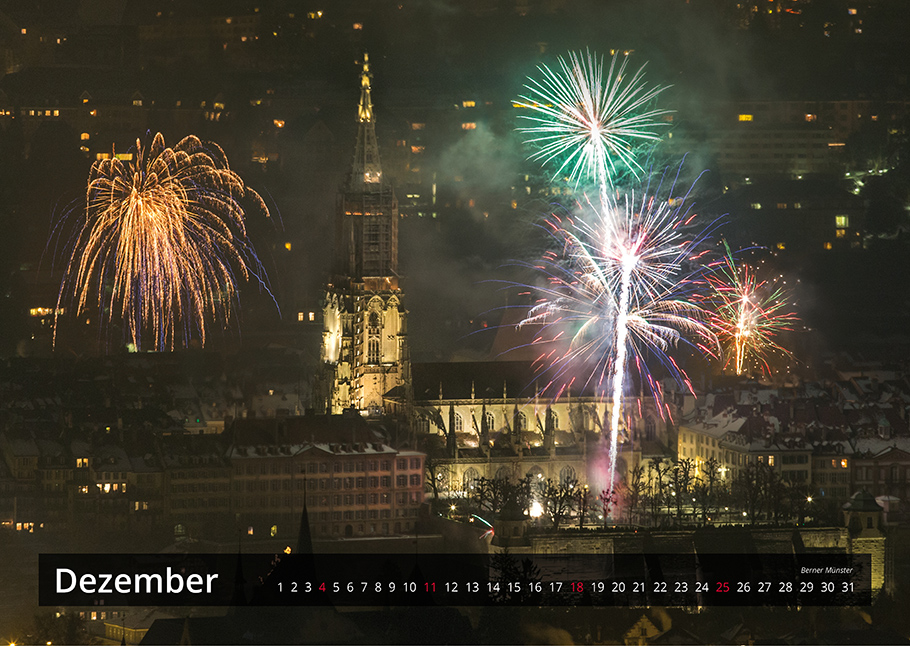Bern von oben-Kalender 2016