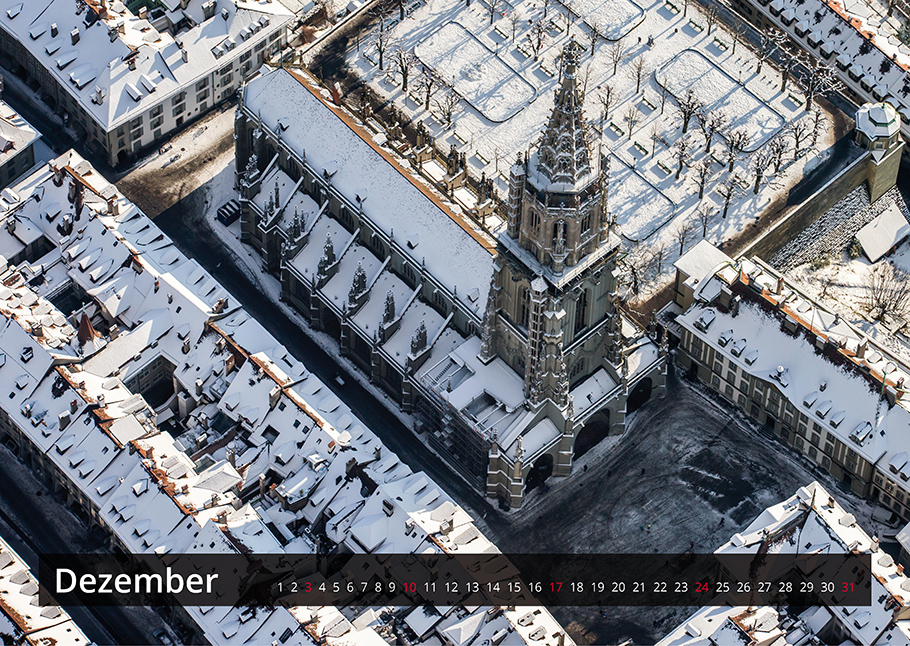 Bern Kalender 2017 von oben, Luftaufnahme