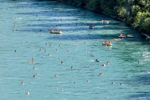 Aareschwimmen Bern Von Oben Luftaufnahmen Von Thomas Hodel